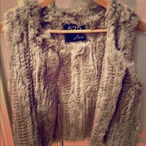 525 America Rabbit Fur Vest *like brand new*